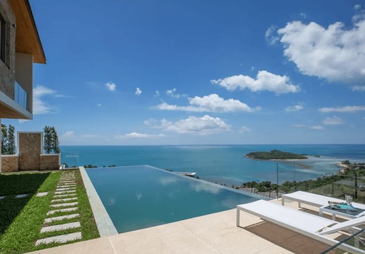 Contemporary 4 Bed Luxury Sea View Villas in Chaweng