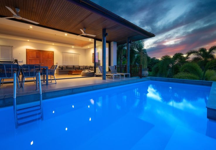 Tropical 3 Bedroom Luxury Sea View Villa in Lamai