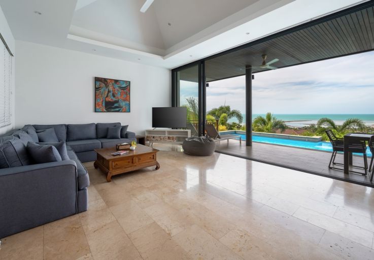 Tropical 3 Bedroom Luxury Sea View Villa in Lamai